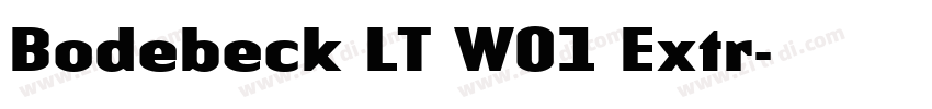 Bodebeck LT W01 Extr字体转换